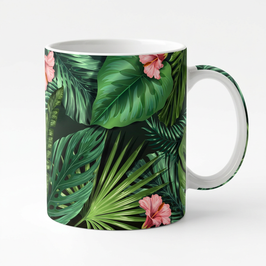 Tasse Feuilles Tropicales