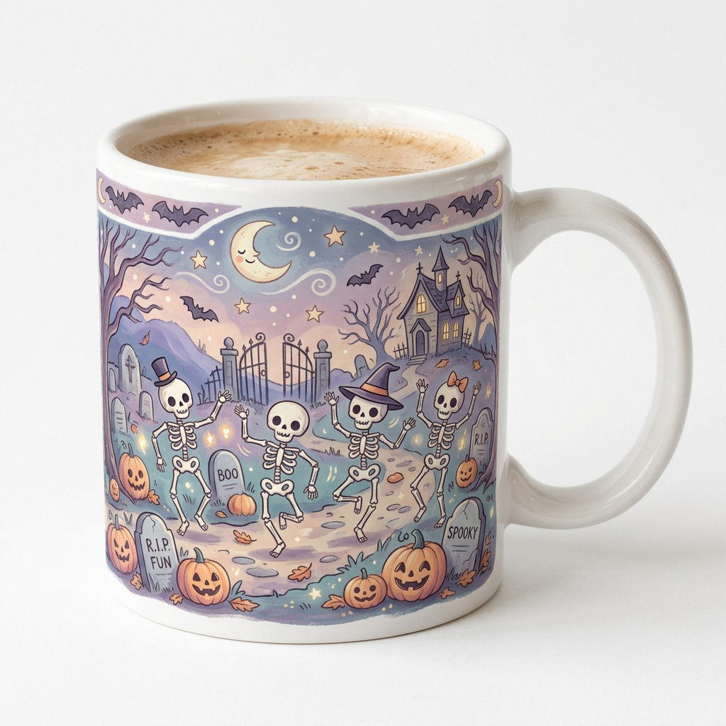 Tasse Halloween — Les Squelettes