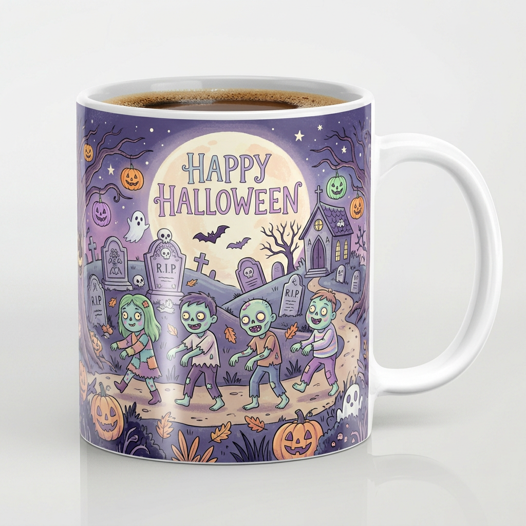 Tasse Halloween — Les Zombies